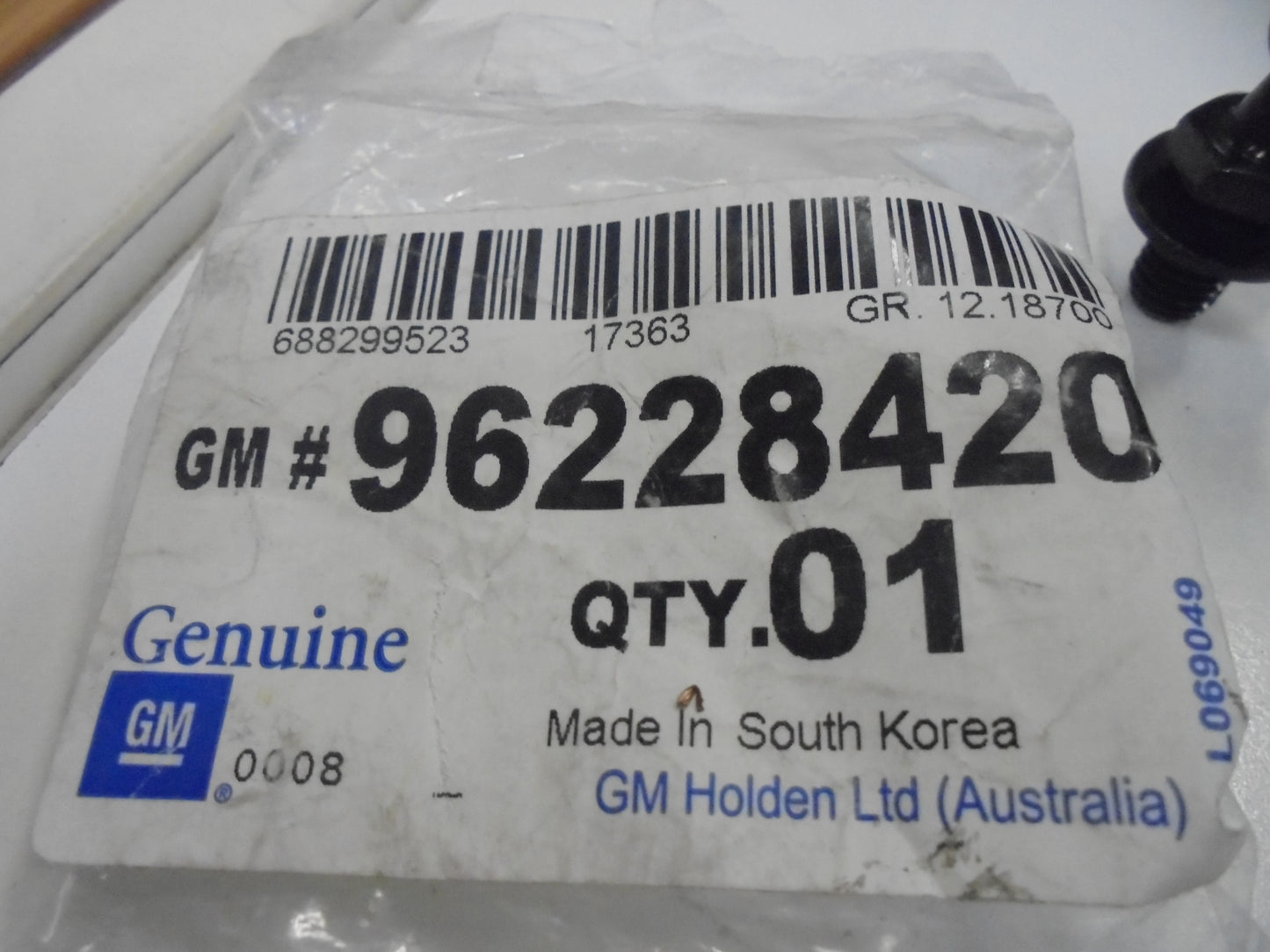Holden Barina/Spark/Trax Genuine Stub Bonnet Strut New Part