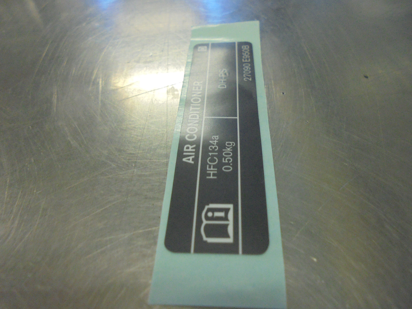 Nissan NP300 Navara Genuine Air Conditioning label New Part