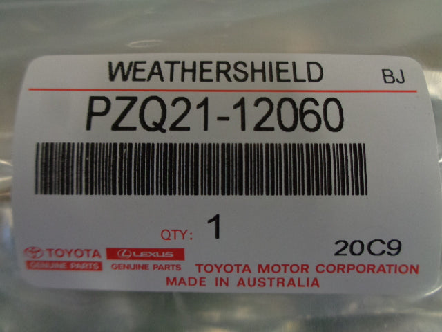 Toyota Corolla Sedan Genuine Slimline Weathershield Set New Part