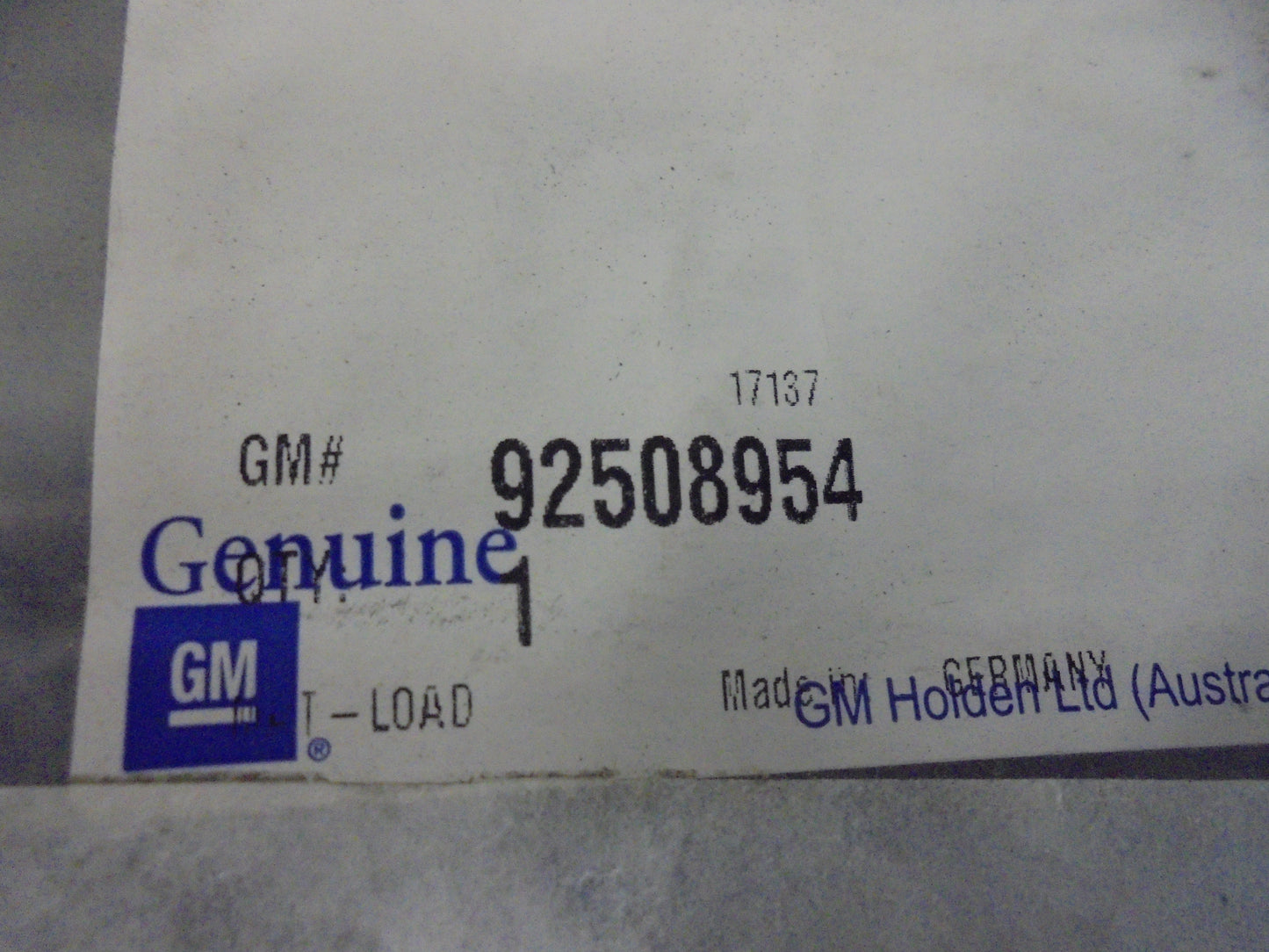 Holden BL Astra Sedan Genuine Rear cargo Mat New Part