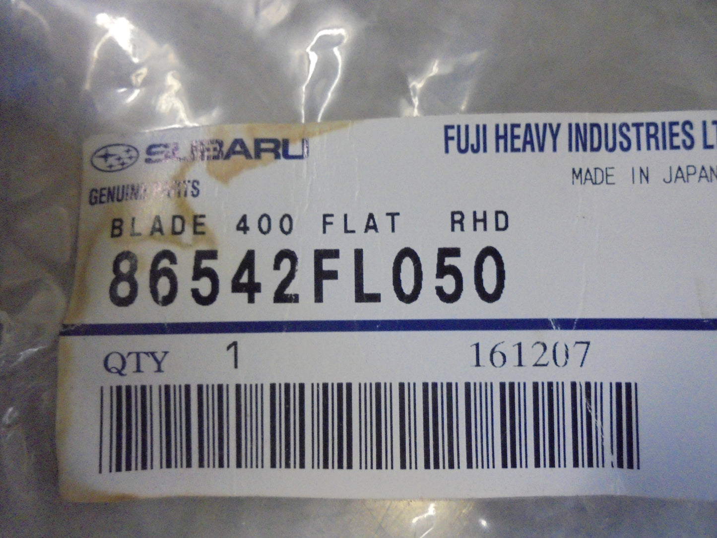 Subaru Genuine 400 Flat Right Hand Front New Part
