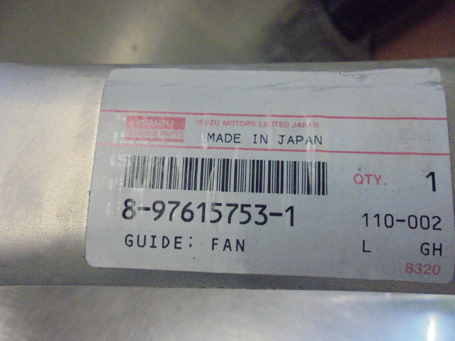 Isuzu Euro5 Engine Genuine Radiator Alloy Guard New Part