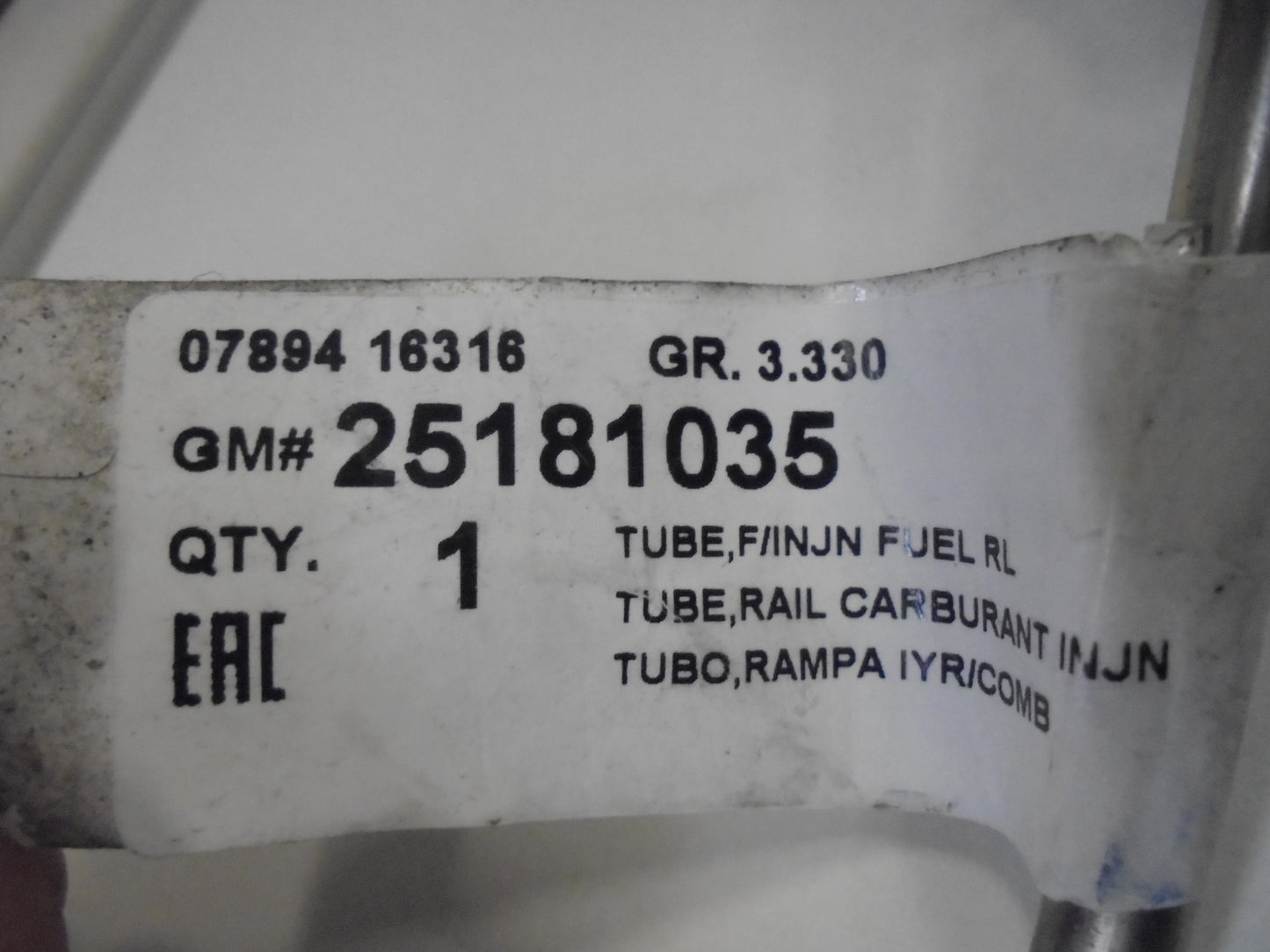 Holden Captiva 2.0 Ltr Diesel Genuine Fuel Injection Hose New Part