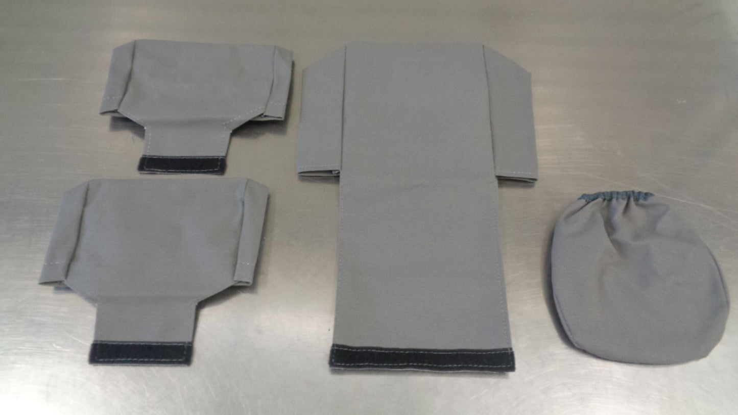 SupaFit Genuine Rear Grey Canvas Seat Covers Suits Mitsubishi Triton New Part