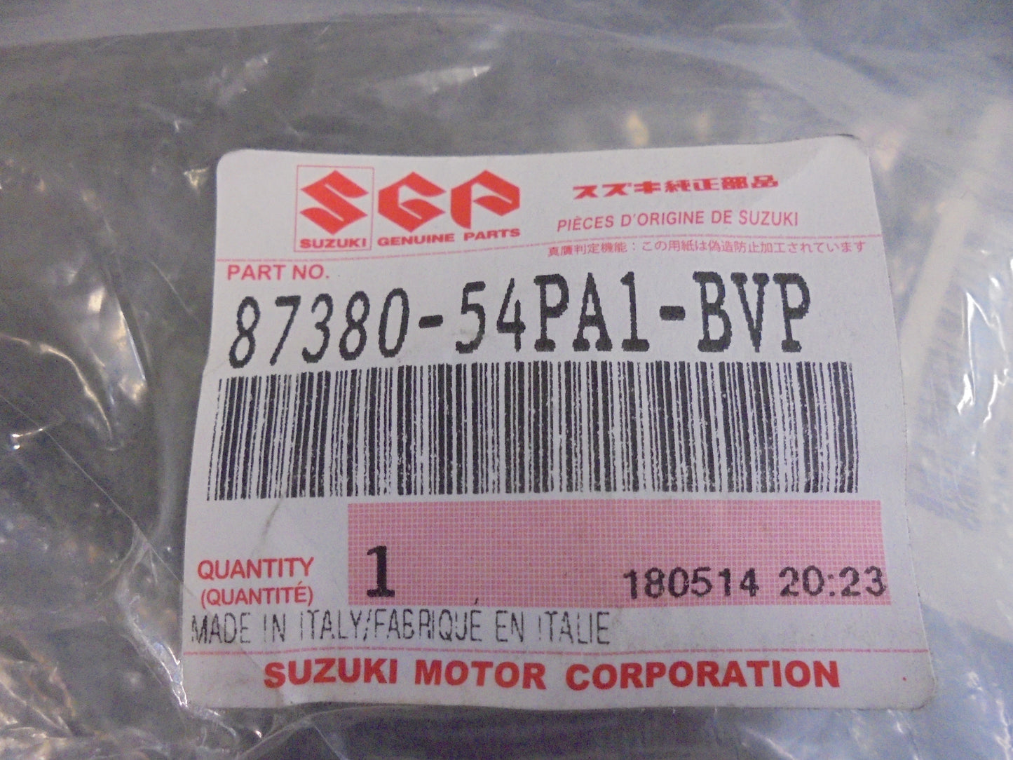 Suzuki Vitara Genuine Right Hand Rear Seat Back Trim Cover Leather And Suede New Part