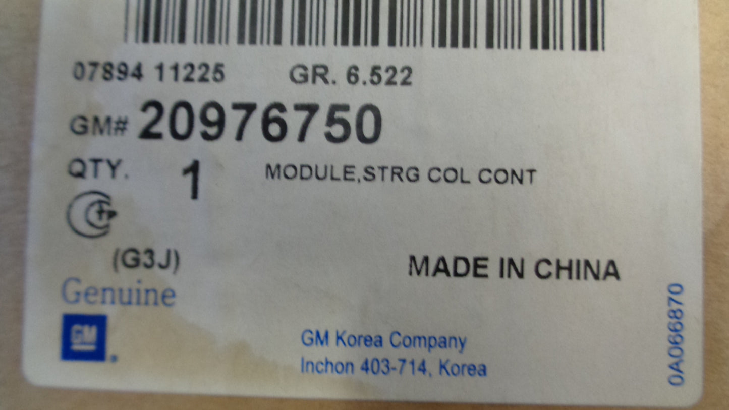 Holden JH Cruze Genuine Steering Column Springclock Module New Part