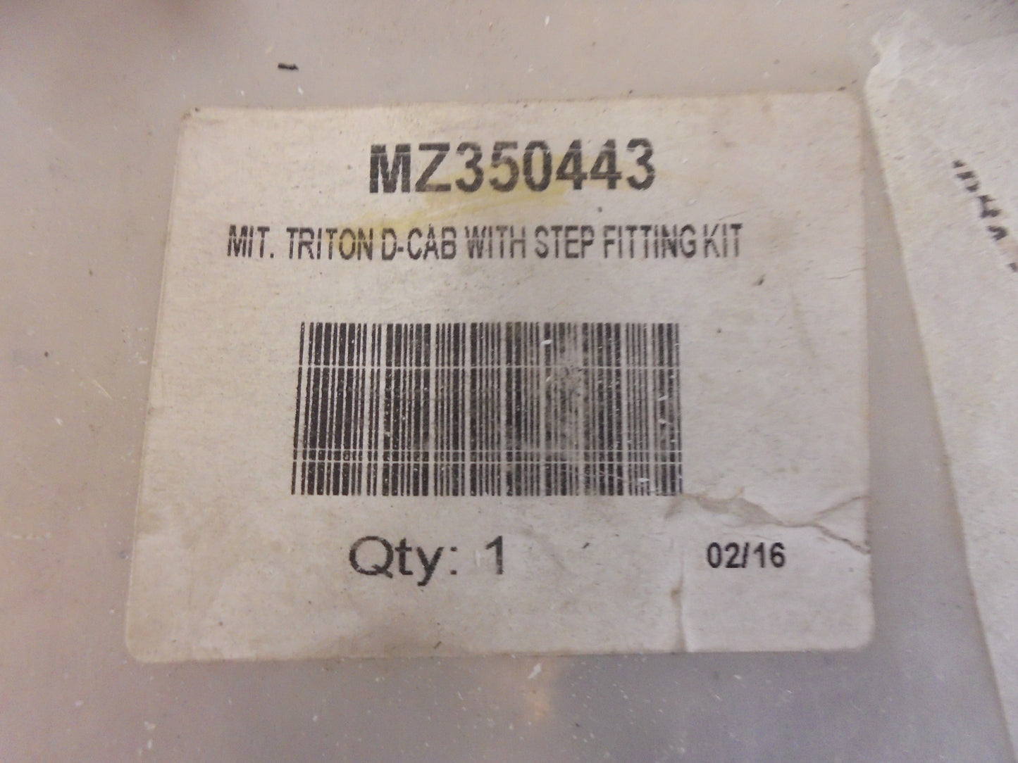 Mitsubishi MQ Triton Genuine Tow Bar Fitting Kit With Rear Bumper New Part