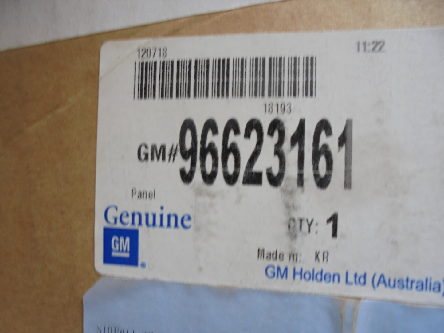 Holden Captiva Genuine Rear Floor Panel ASM New Part