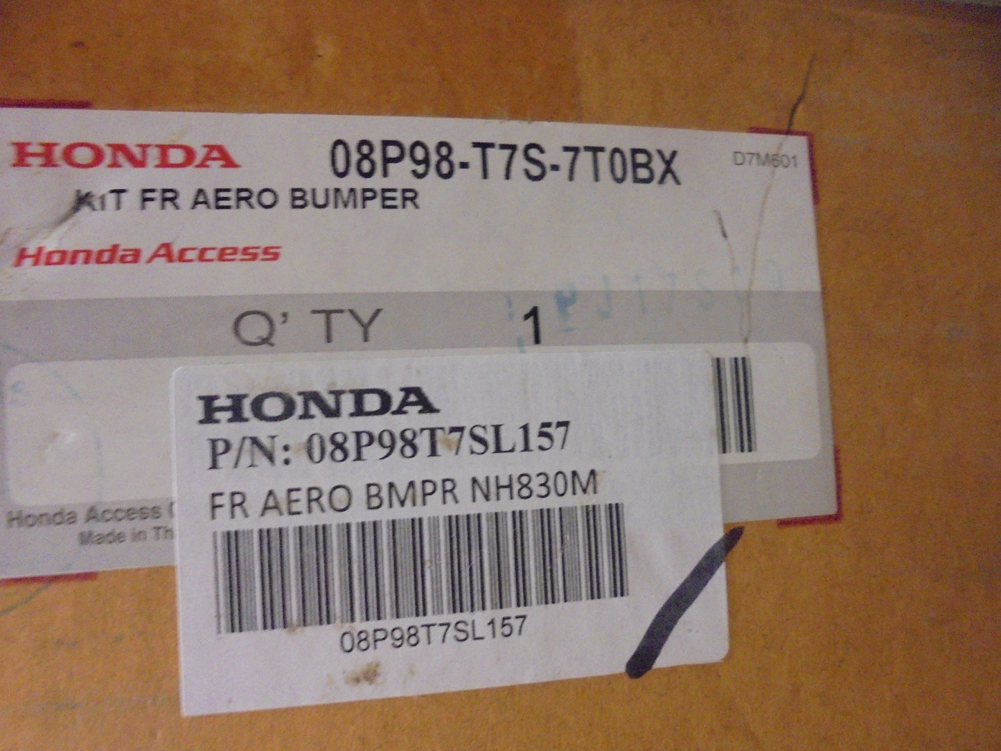 Honda HR-V Genuine Front Lower Lip Spoiler New Part