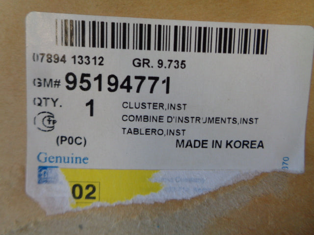 Holden Captiva Genuine Instrument Cluster Assy New Part