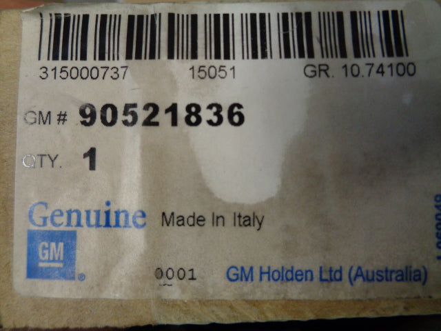 Holden TS Astra Genuine Right Hand Rear Door Fixed Window Glass New Part