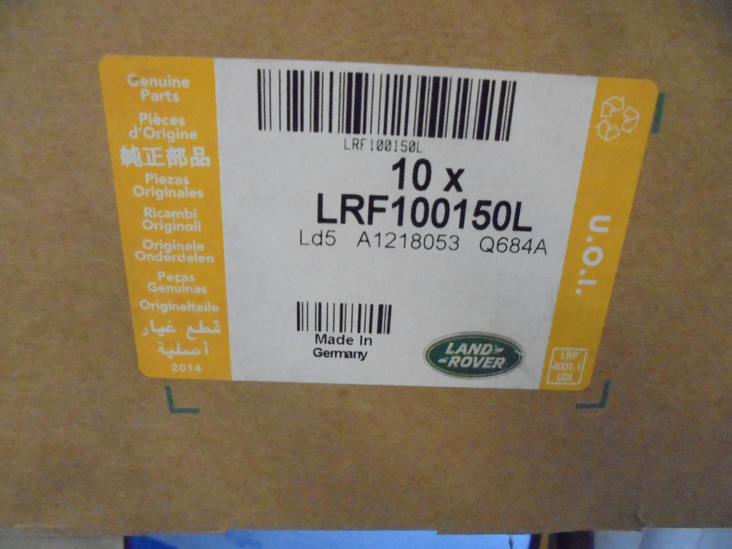 Land Rover Feelander 2.0Ltr Diesel Genuine Diesel Oil Filter Element New Part