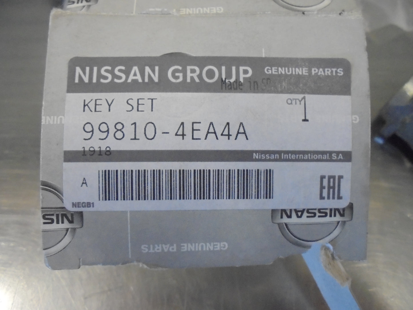 Nissan Qashqai Genuine Key And Drivers Lock Set New Part