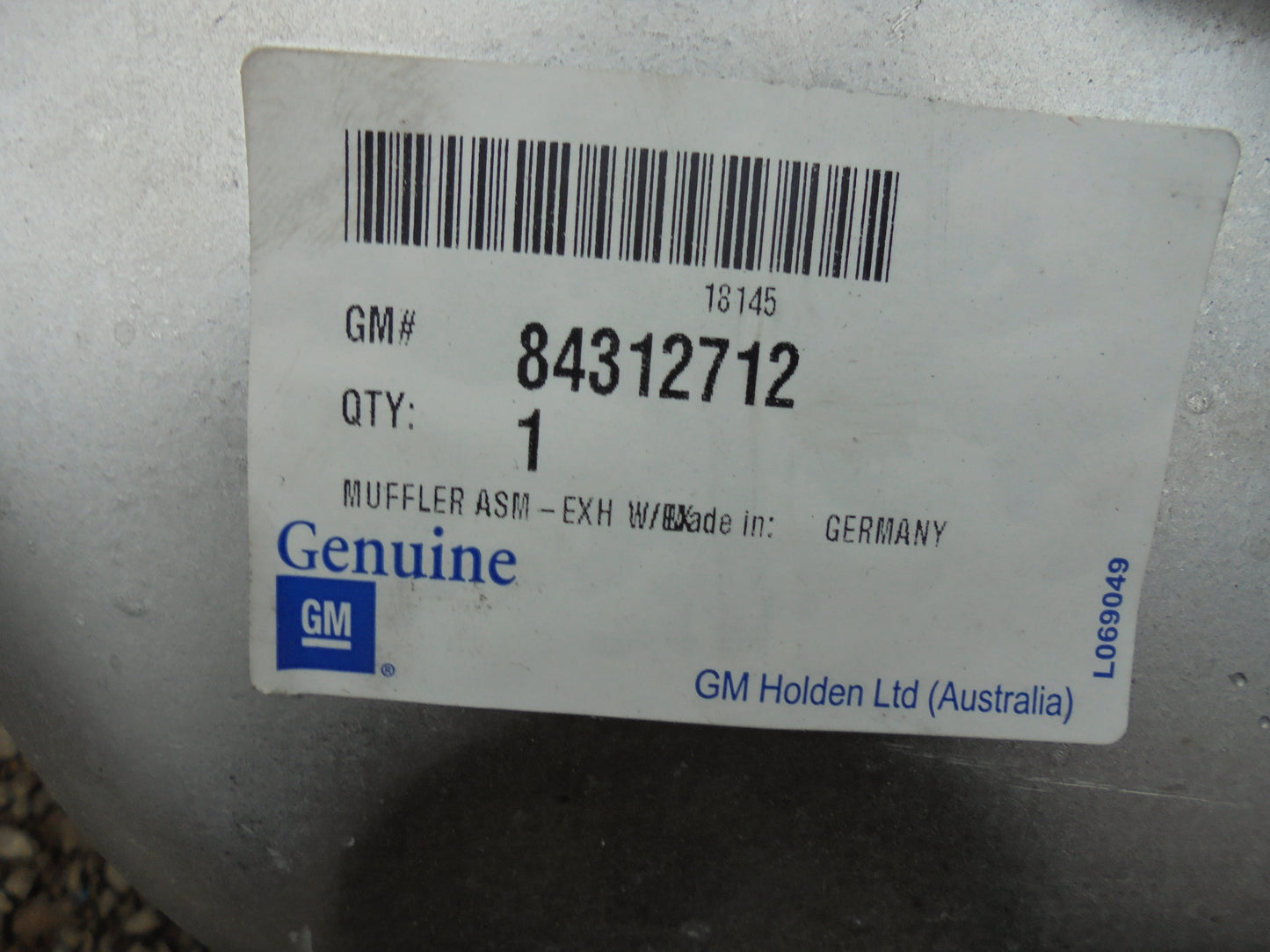 Holden ZB Commodore Genuine Exhaust System New Part