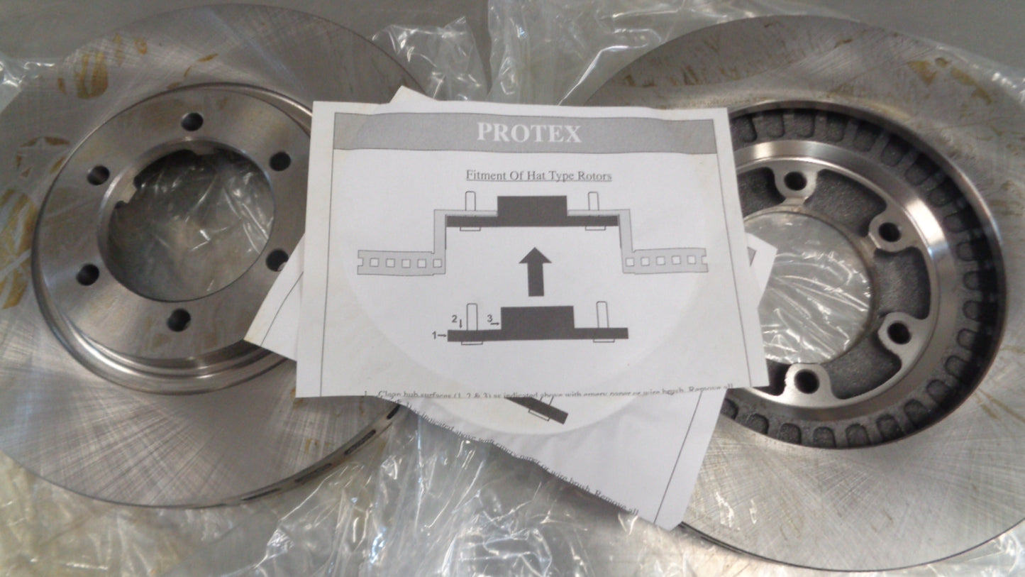 Protex DR466 Brake Disc Rotors Pair New Part