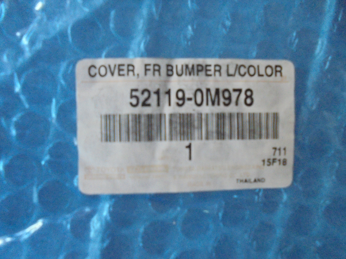 Toyota Hilux SR5 Genuine Front Bumper Bar Cover (Unpainted )New Part