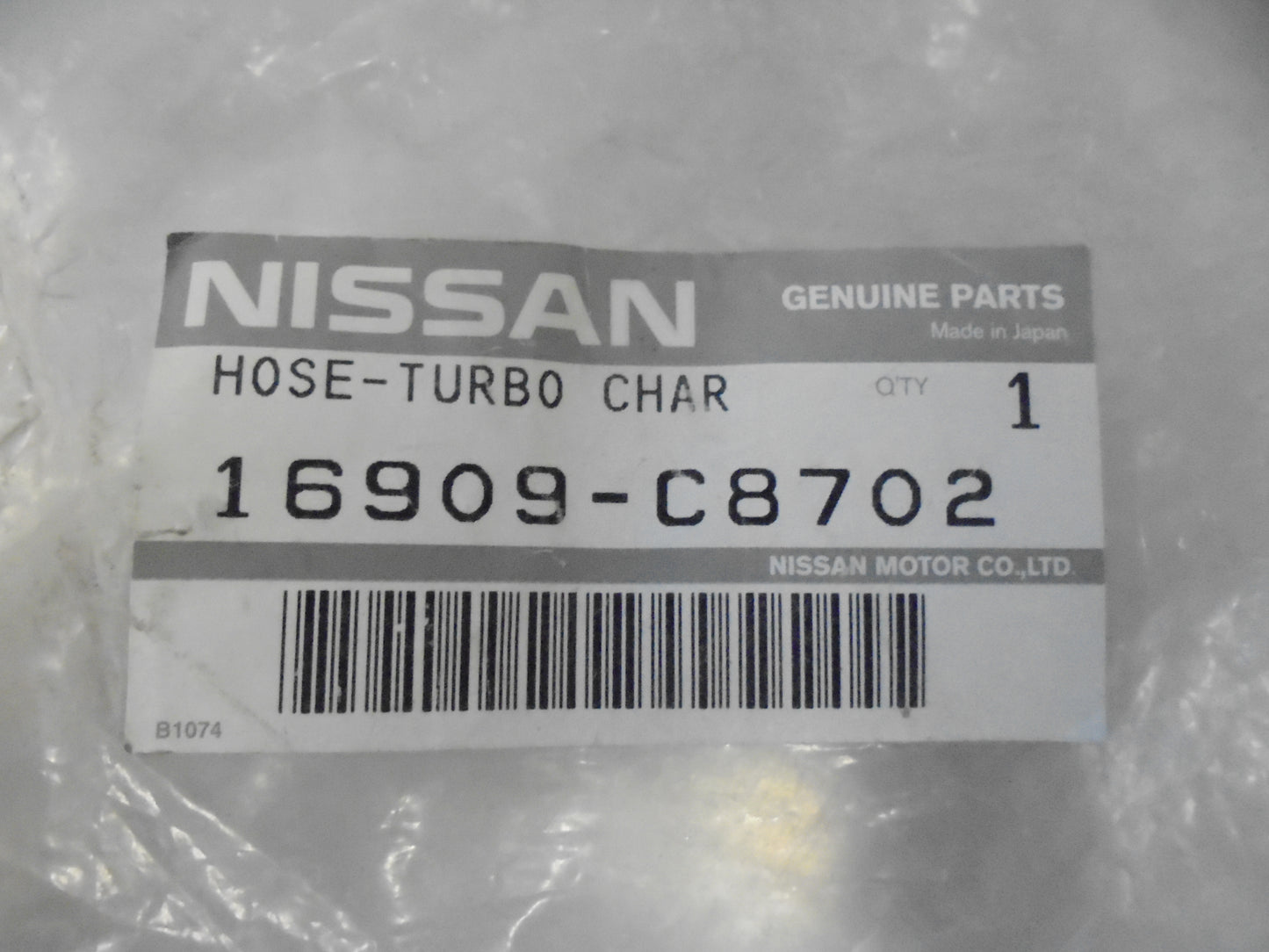 Nissan Patrol Y60 SD33T Genuine Turbo Charger Hose New Part