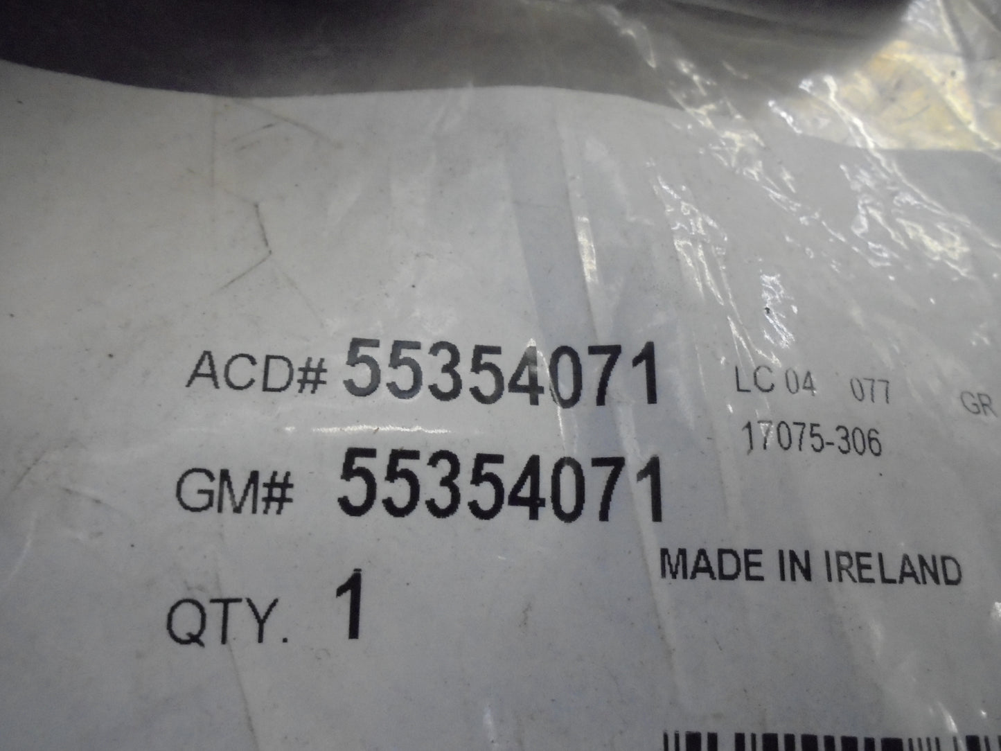 Holden Barina-Cruze Genuine Engine Oil Cooler Gasket New Part