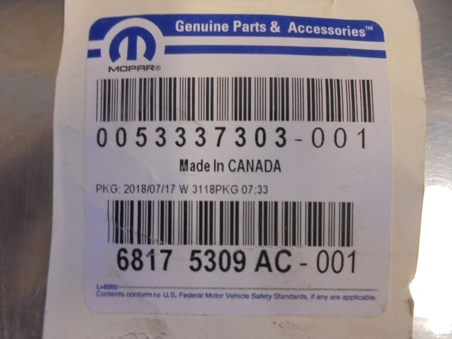 Jeep Grand Cherokee Genuine Passenger Front Seat Base With Adjuster New Part