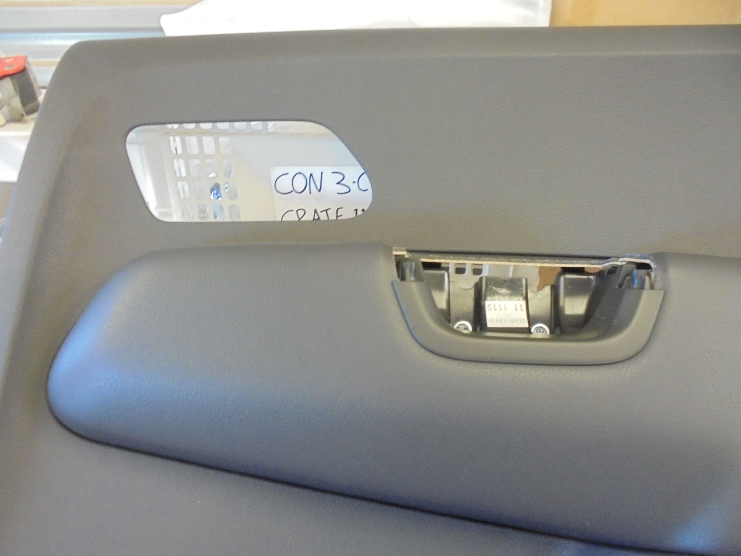 VW Amarok Genuine Drivers Rear Door Tim Leatherette Black New Part