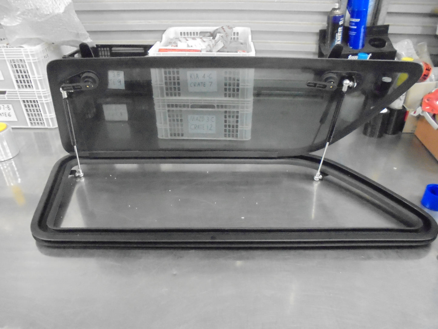 Mitsubishi MN Triton GLX-R Genuine Passenger Canopy Tilt Up Window With Key New Part