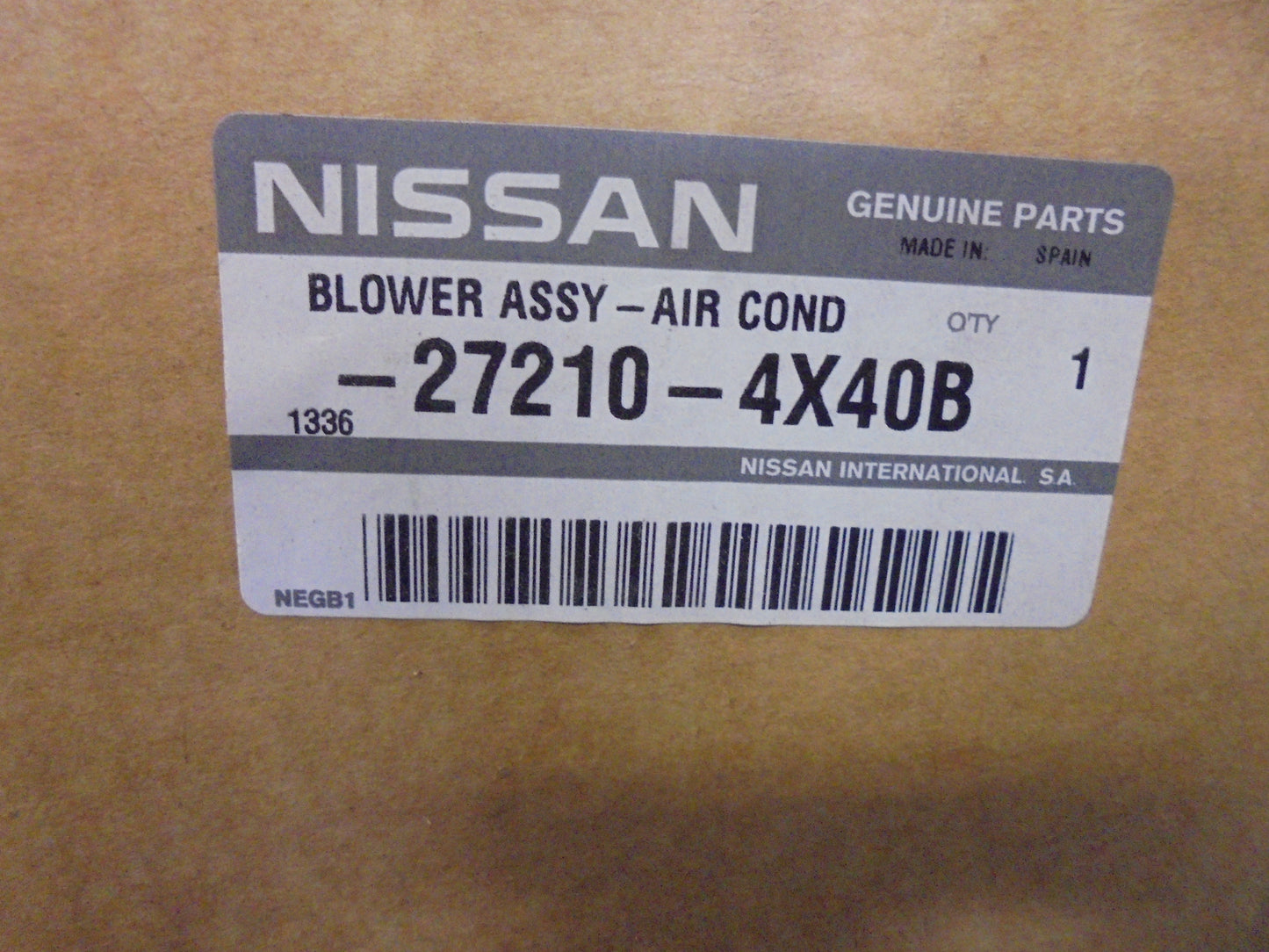 Nissan Navara D40M-R51 Pathfinder Genuine Air Con Blower Assembly Auto Air New Part