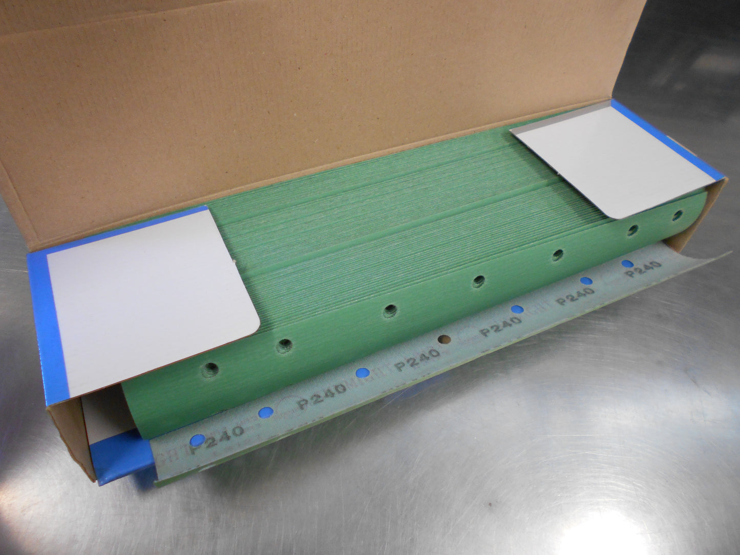 SUNMIGHT Velcro film sheets on plastic base 70mm x 420mm, 14 holes, green P-180 New Part
