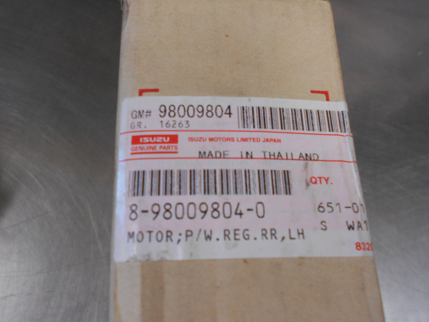 Holden RC Colorado/RA Rodeo Genuine Rear Left Hand Power Window Regulator Motor New Part