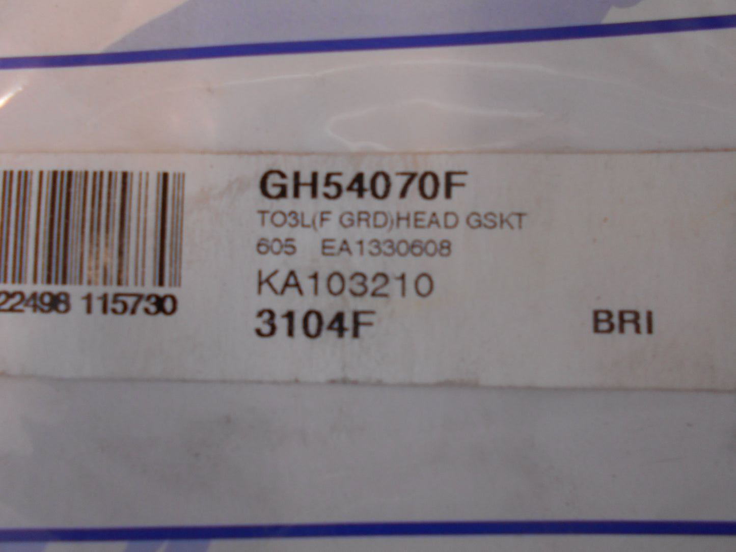 Diesel Power Parts Cylinder Head Gasket Suits Toyota Hilux New Part