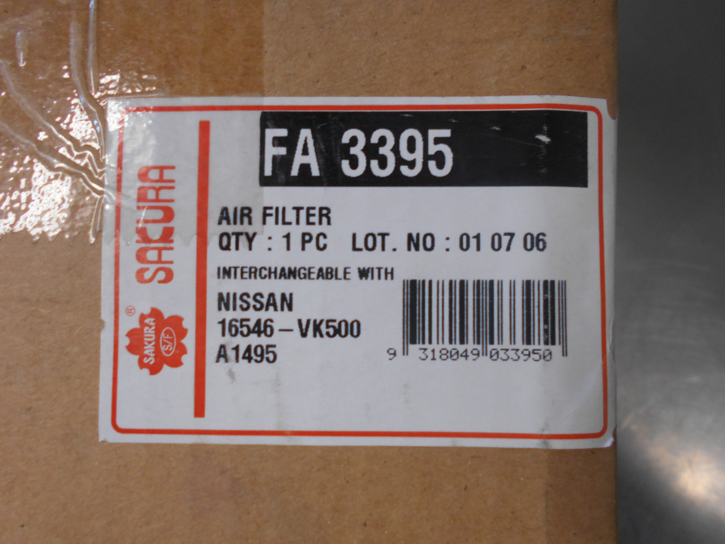 Sakura Air Filter Suits Nissan D22 Navara New Part