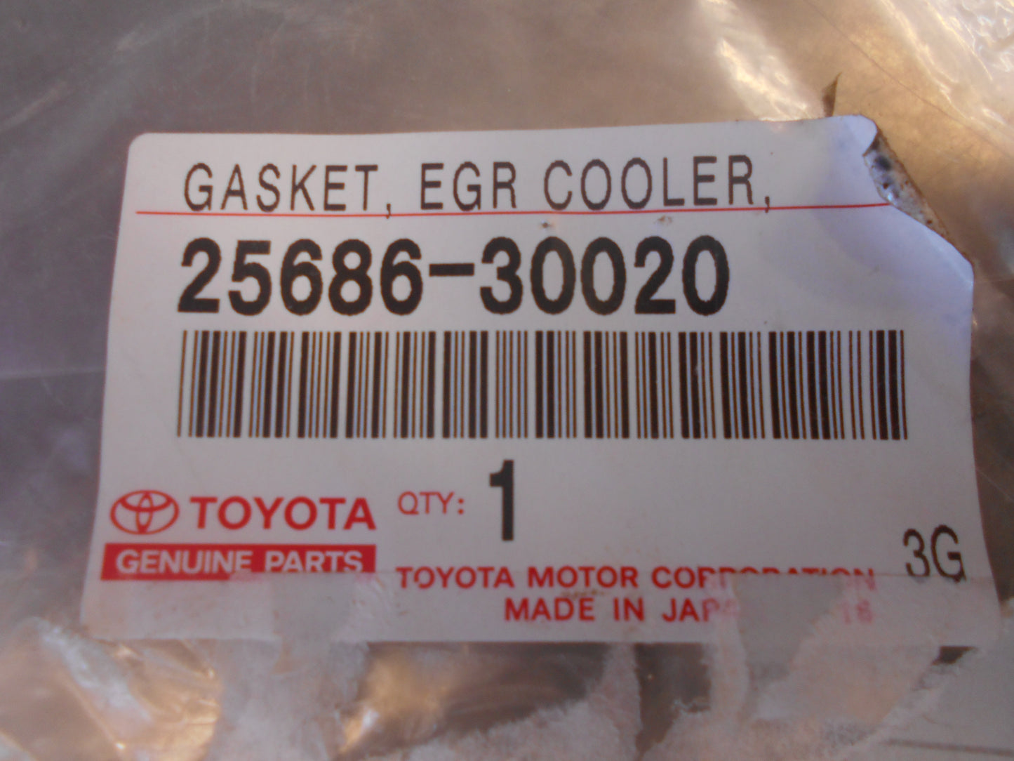 Toyota Various Models Genuine EGR Valve To Cooler Gasket New Part