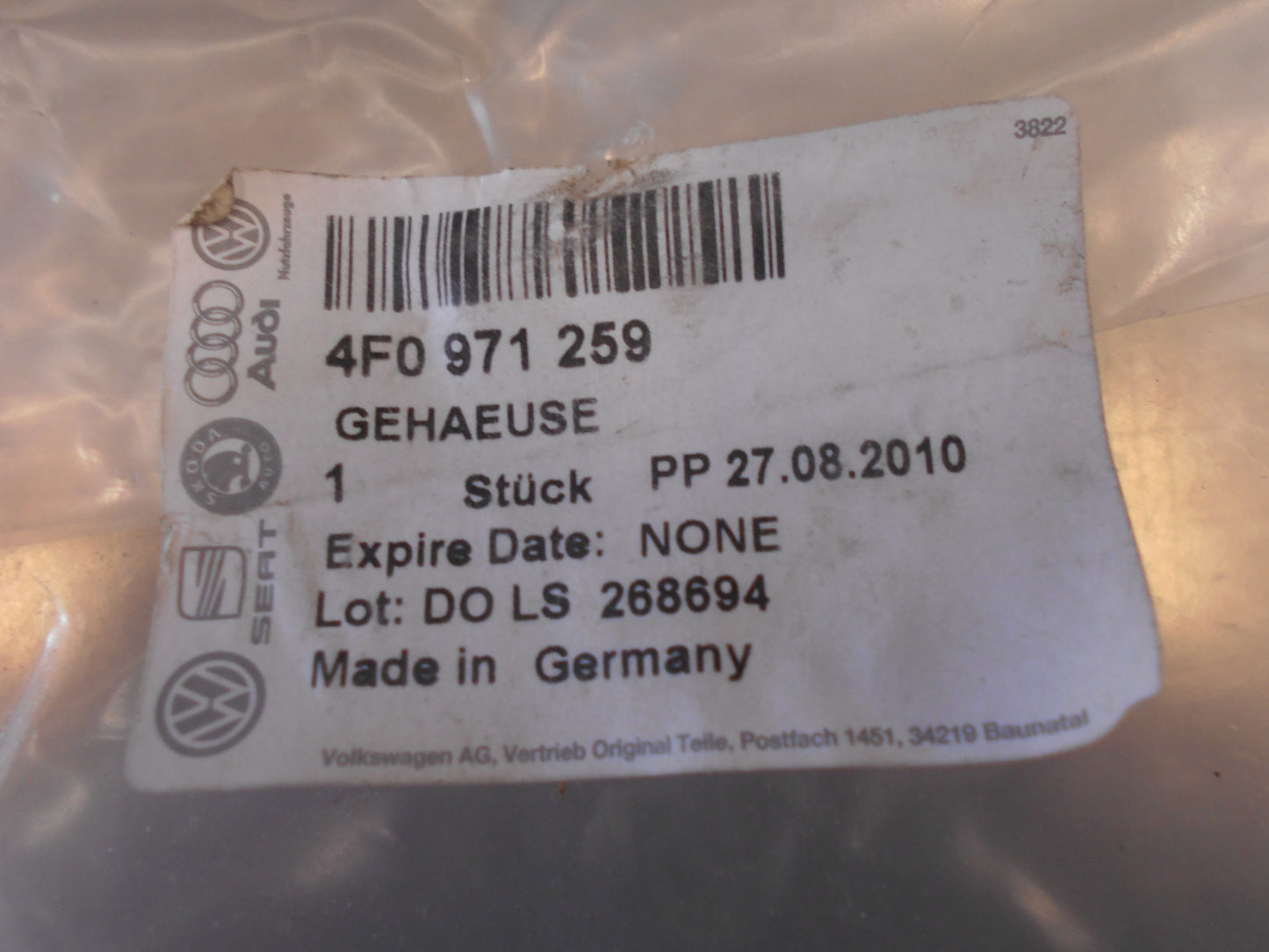 Volkswagen Various Models Genuine Airbag Wiring Harness New Part