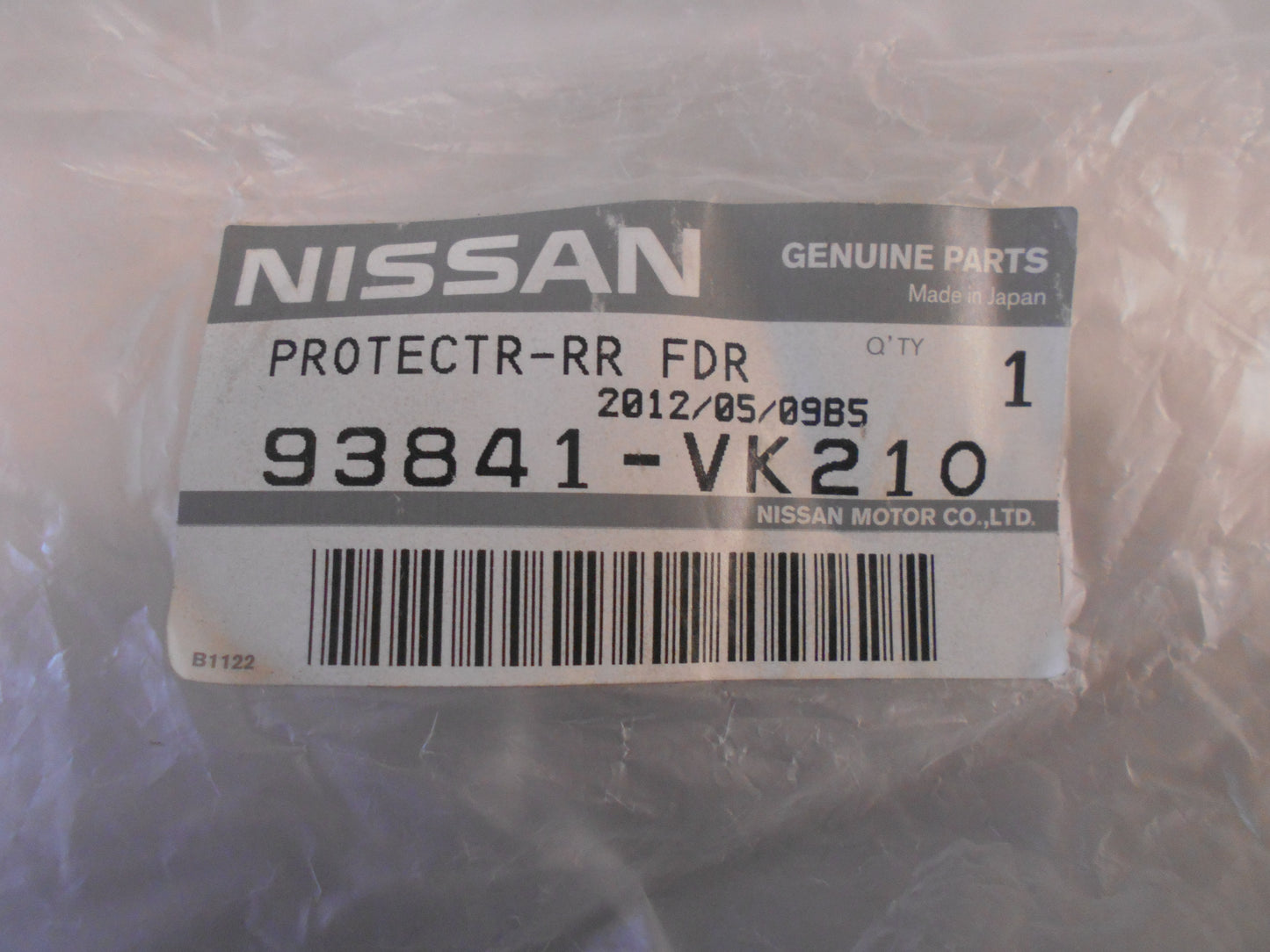 Nissan Navara Genuine Left Hand Rear Flare Seal New Part