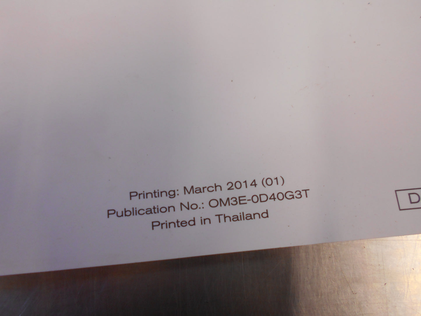 Nissan D40 Navara Thai Genuine Owner's Manual New Part