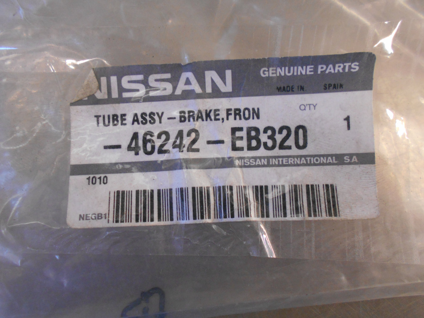 Nissan D40M Navara Genuine Front Left Hand Brake Tube New Part