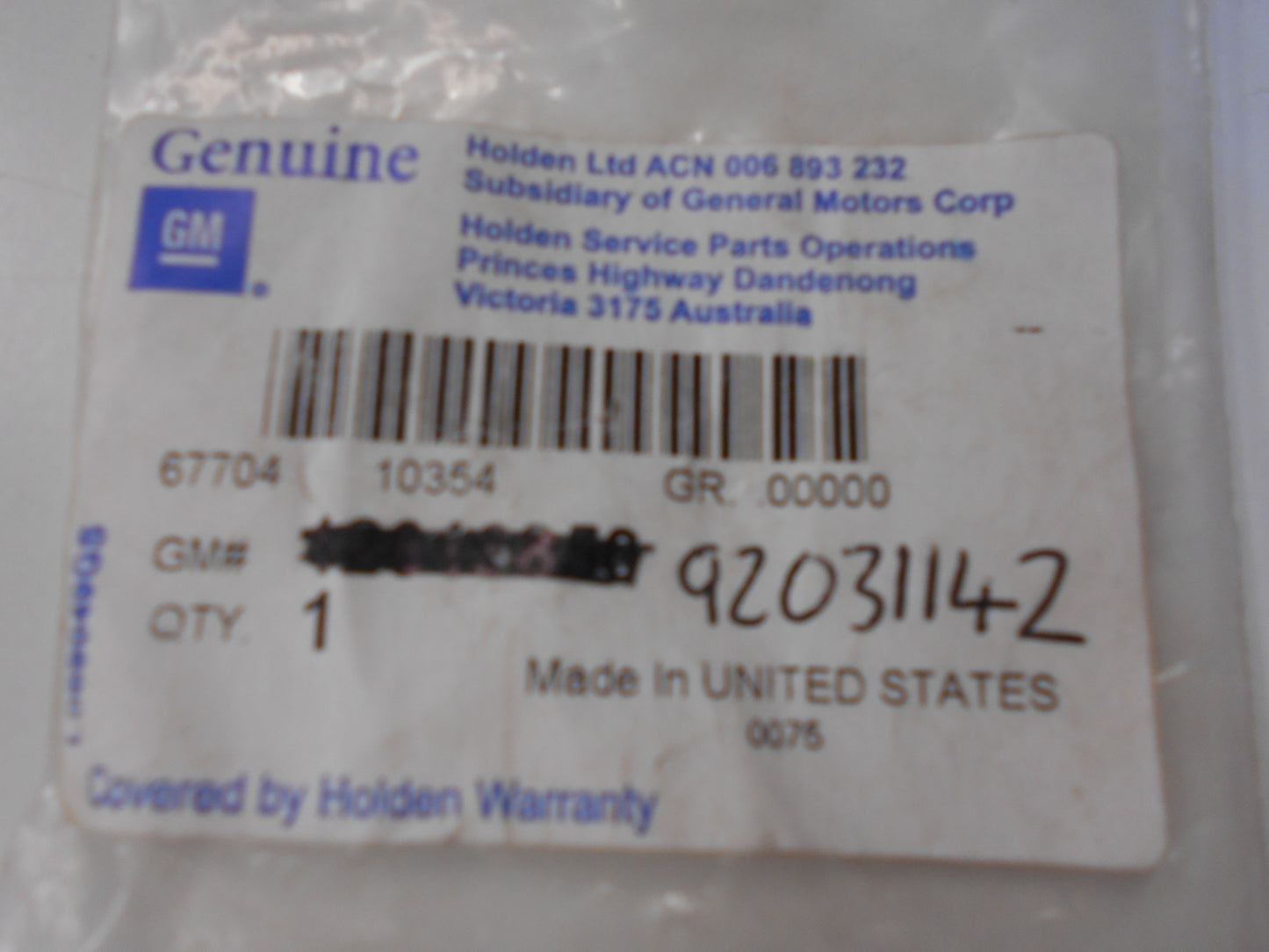 Holden VL V8 Commodore Genuine Automatic Transmission Control Indicator Support New Part