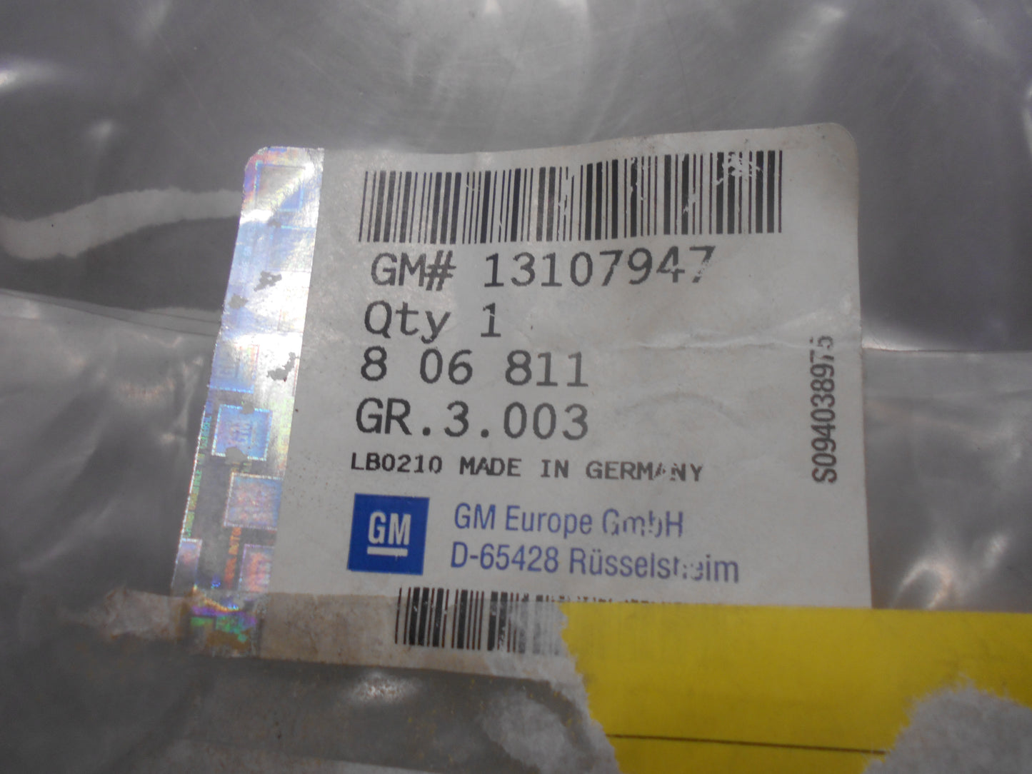 Holden ZC Vectra Genuine Fuel Tank Filler Hose Gasket New Part