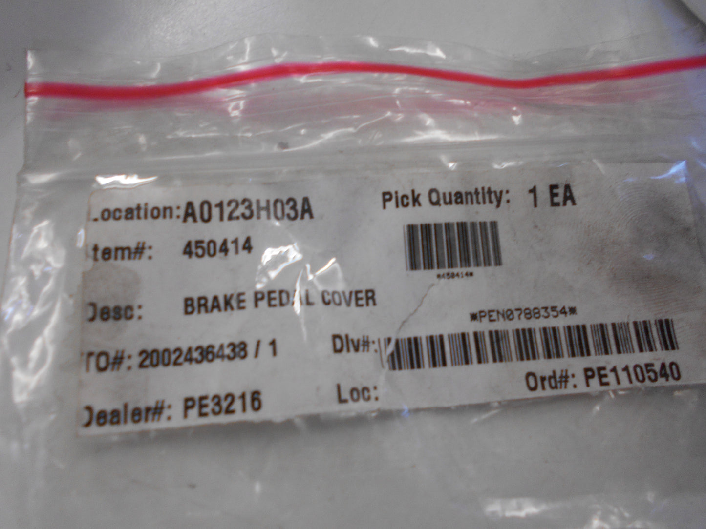 Peugeot 207/208 Genuine Brake Pedal Cover New Part
