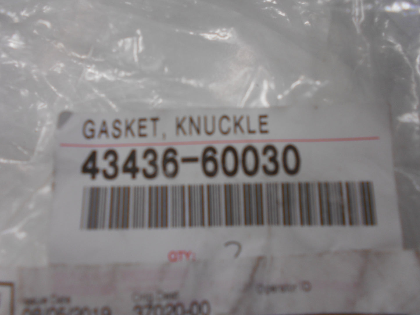Toyota Landcruiser Genuine Knuckle Spindle Oil Retainer Gasket New Part