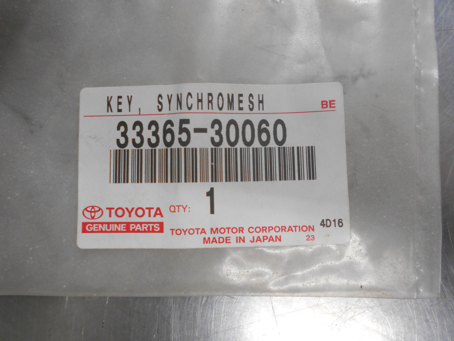 Toyota Various Models Genuine Synchromesh Key New Part