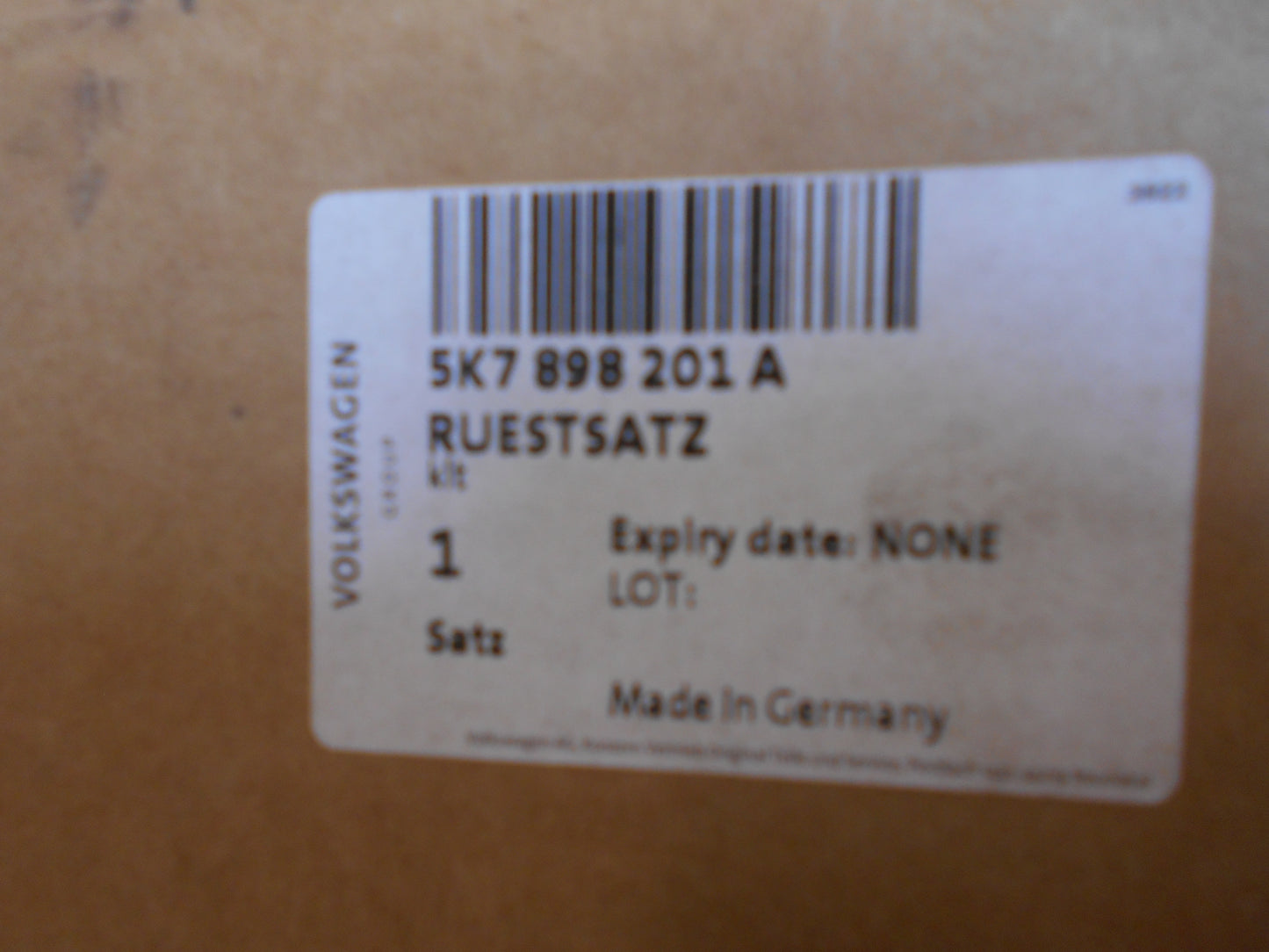 VW-Audi Genuine Air Inflator Module New Part