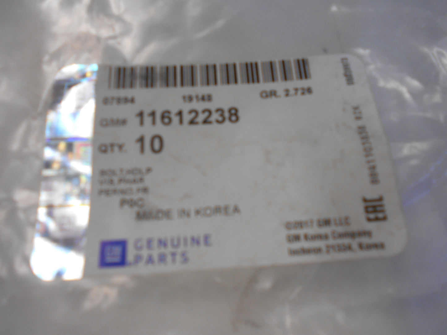 Holden Captiva Genuine Headlight Mounting Bolt New Part