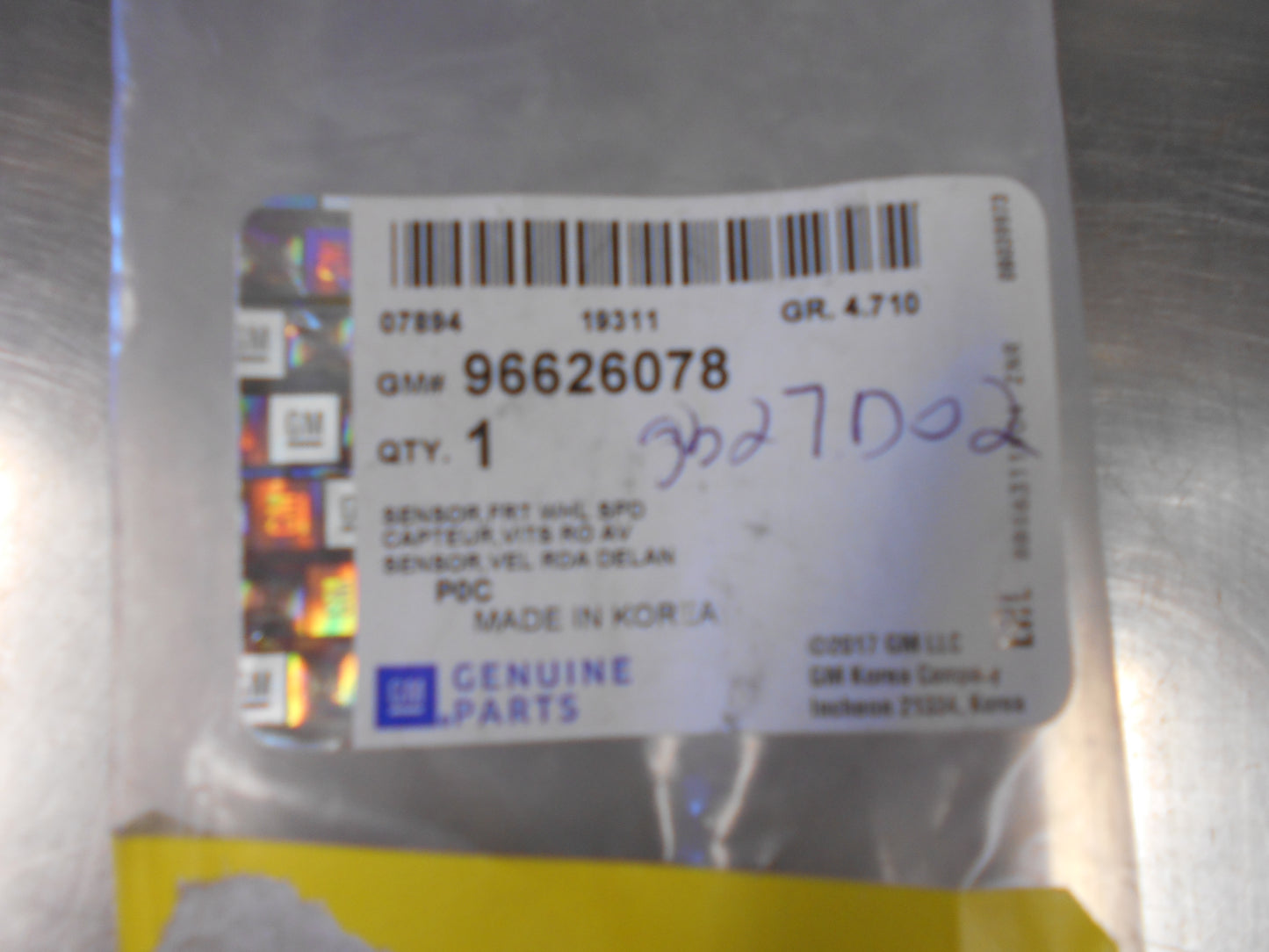 Holden Captiva/ Equinox/Suzuki XL-7 Genuine ABS Wheel Speed Sensor New Part