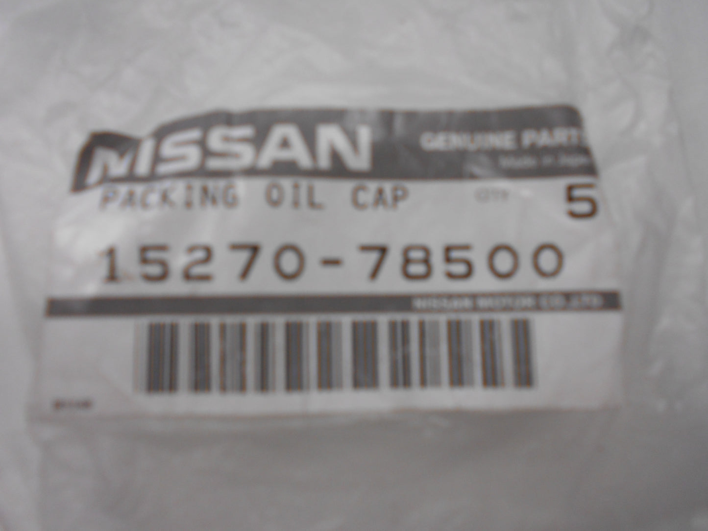 Nissan Genuine Packing Oil Filler Cap New Part