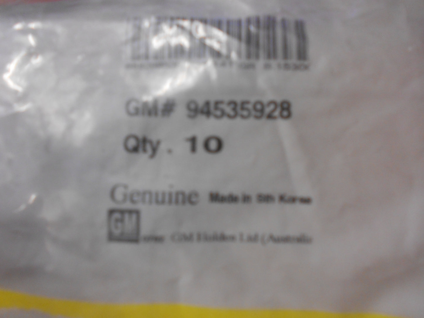 Holden Captiva Genuine Guard Liner Retainer Clip New Part