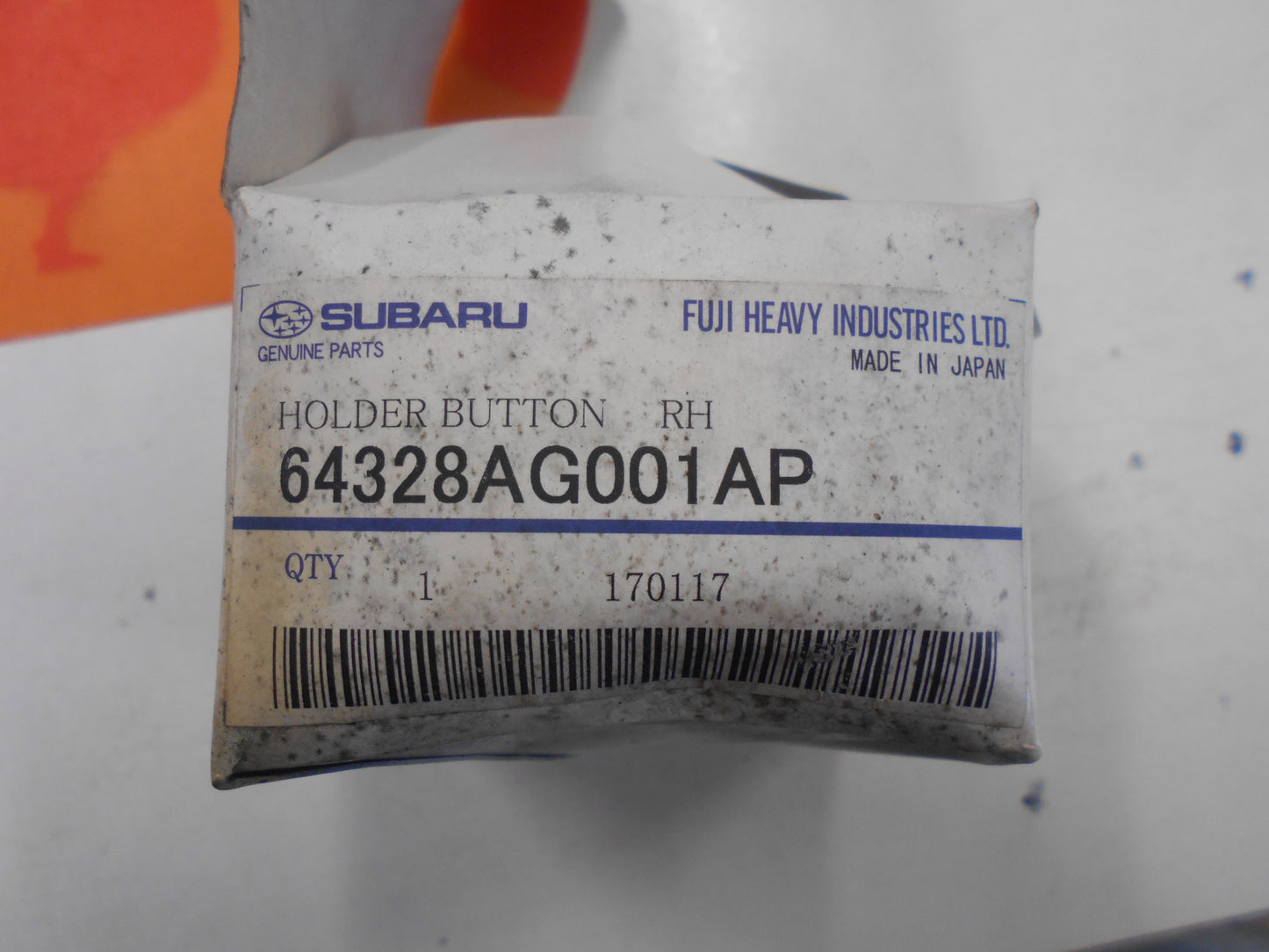 Subaru Forester Genuine Rear Right Seat Holder Button New Part
