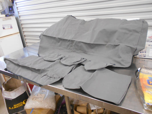 Shevron Grey Dual Cab Rear Bench Seat Covers Suitable For Volkswagen Amarok New Part