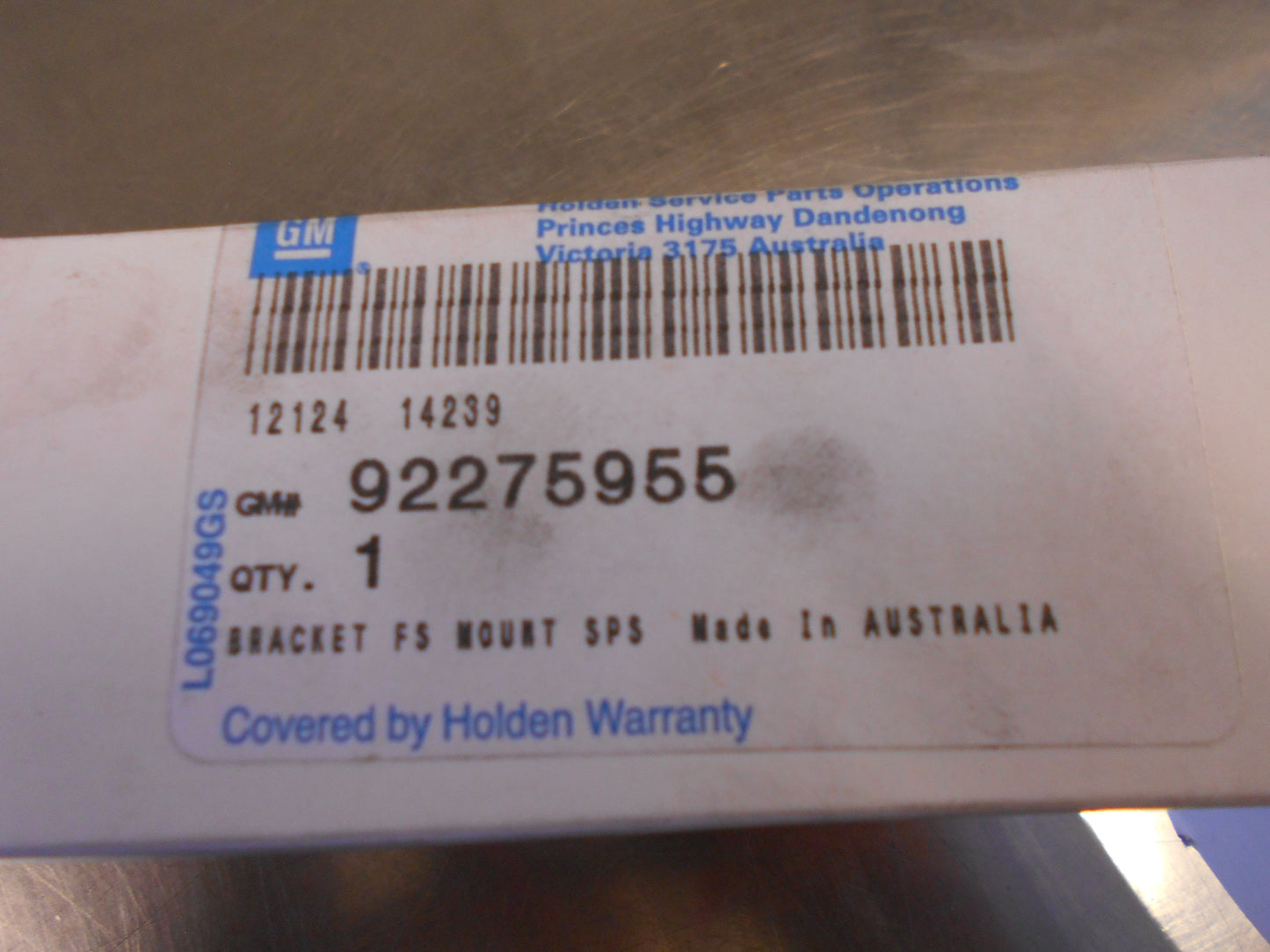 Holden Caprice Genuine Front Seat Adjuster Bracket New Part