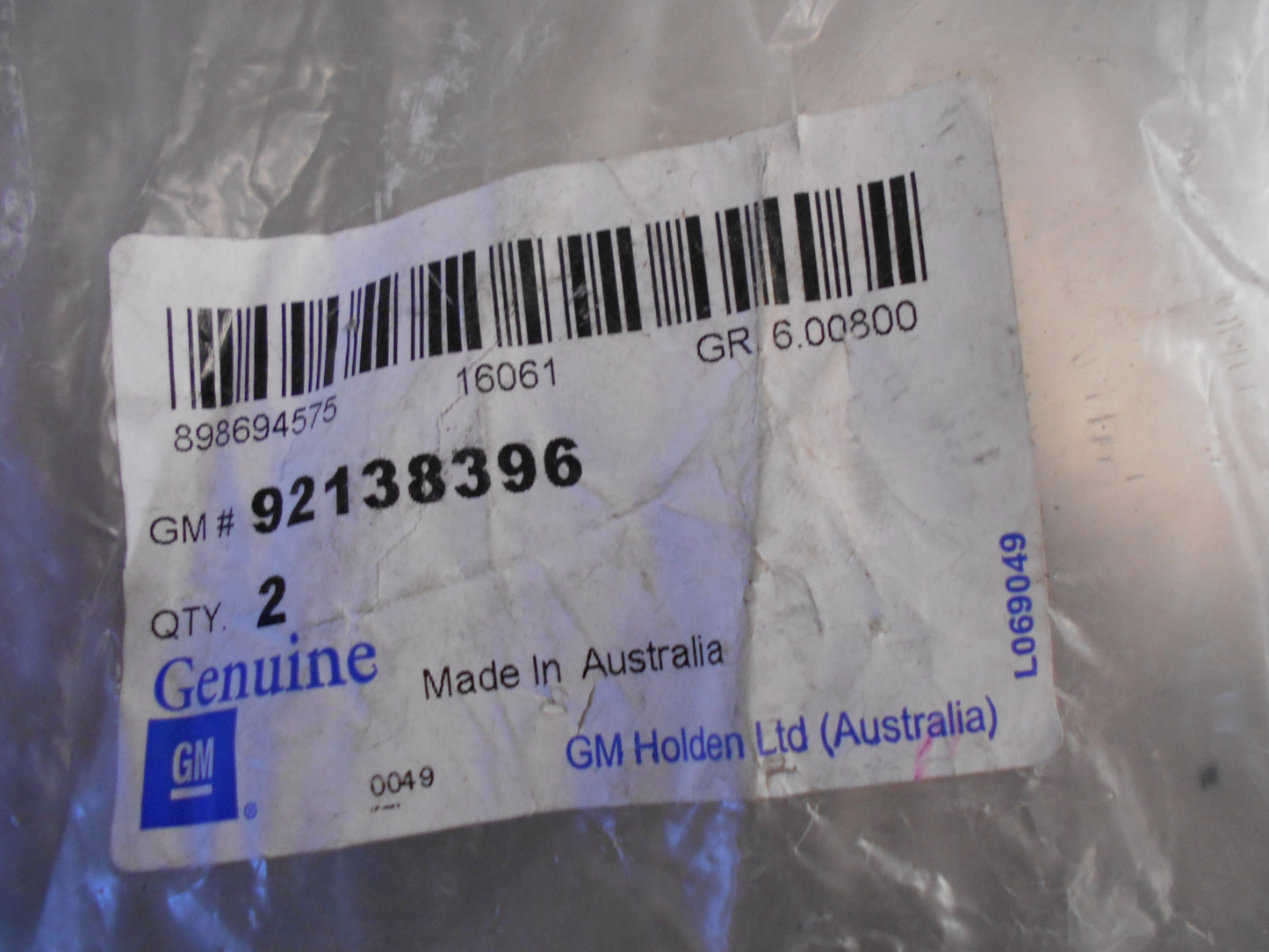 Holden Caprice Genuine Front Suspension Crossmember Upper Rear Bolt x2 New Part