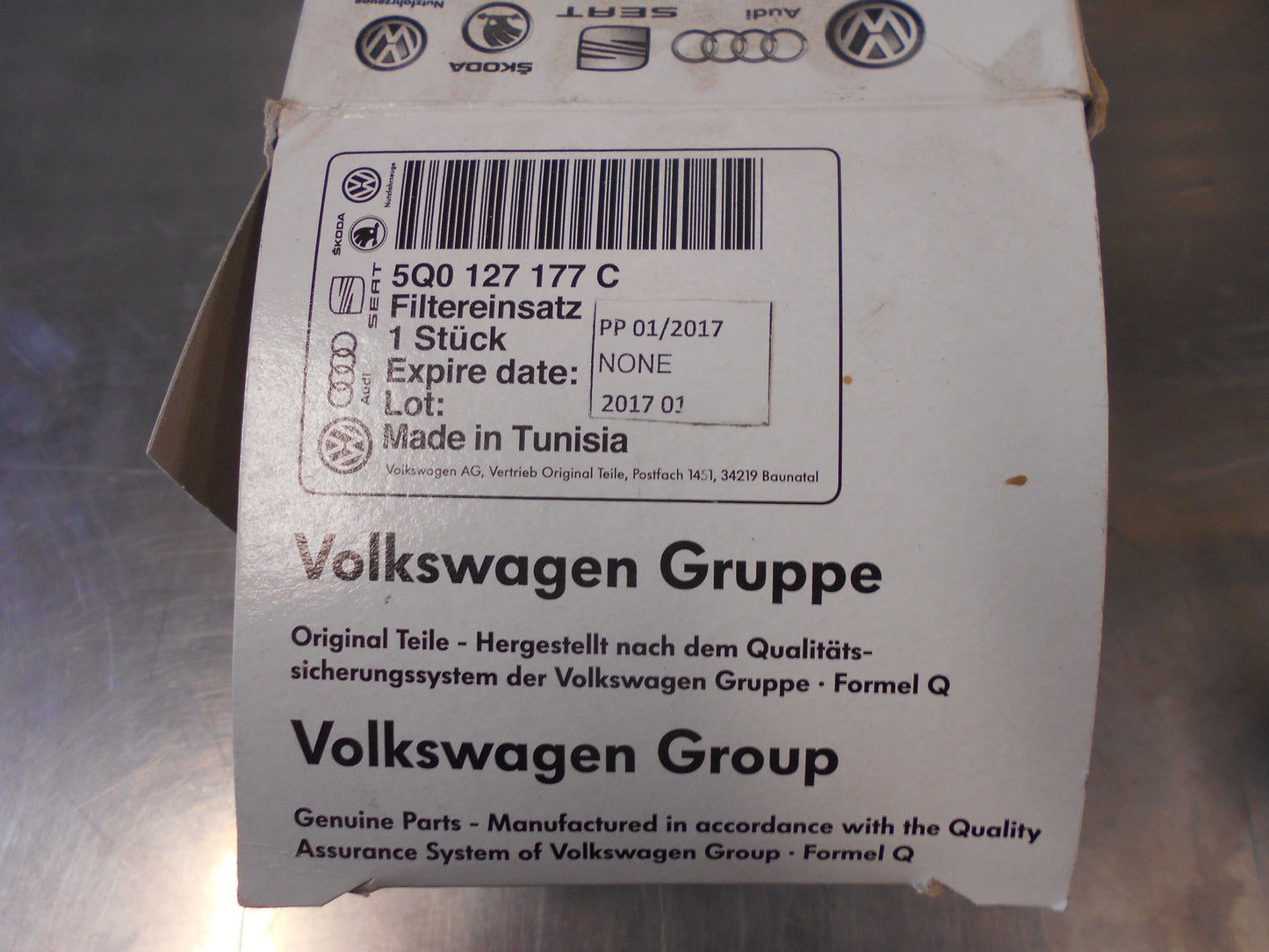 AUDI A3/VOLKSWAGEN PASSAT/GOLF 7 Genuine DIESEL Fuel Filter New Part